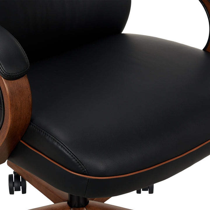 Finch Neo Two Retro-Modern Mid-Back Office Chair - Black_6
