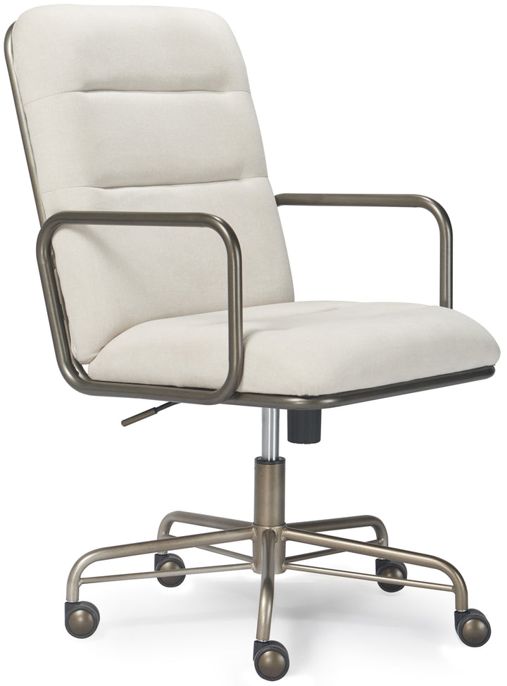 Finch - Franklin Upholstered Office Chair - Fabric - Soft White_0