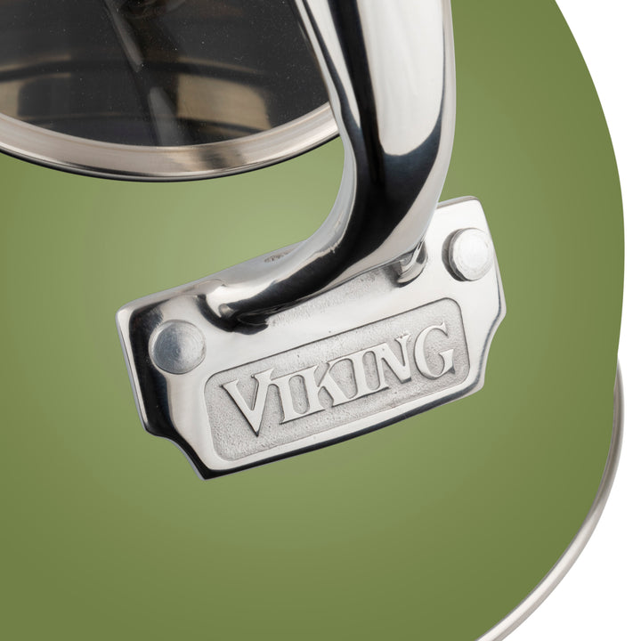 Viking 2.6 Quart Whistling Tea Kettle with 3-Ply Base, Cypress Green - Cypress Greeen_2