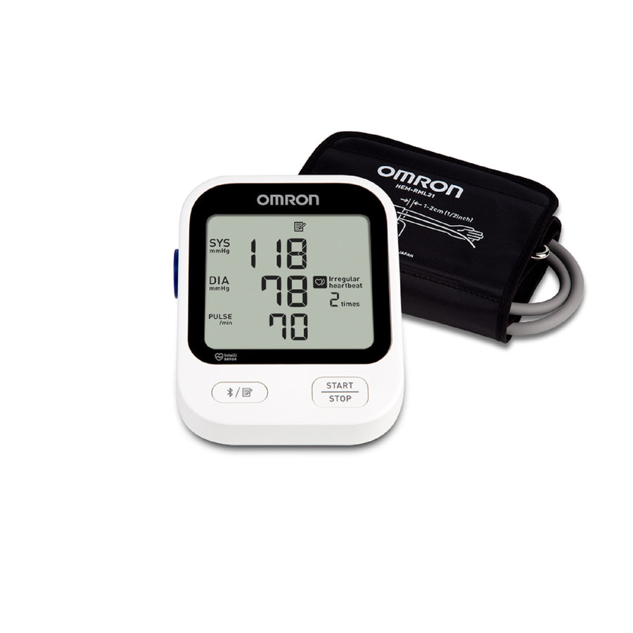 OMRON 5 Series Blood Pressure Monitor (BP7255), Upper Arm Cuff, Digital Bluetooth Blood Pressure Machine - White_0