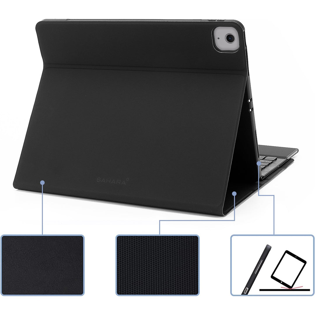 SaharaCase - Navigate Series Keyboard Case with Track Pad for Apple iPad Air (M2) 11" 2024 - Black_2