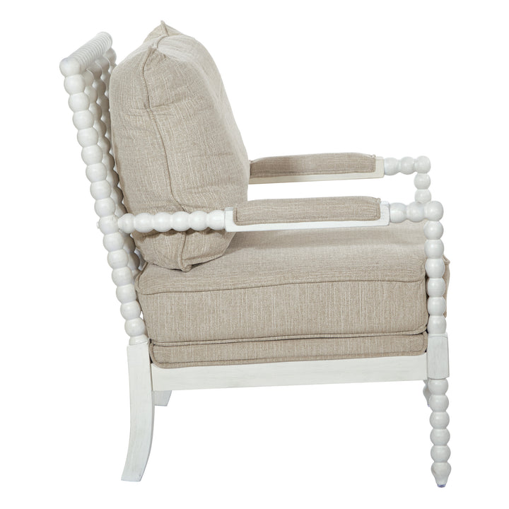 OSP Home Furnishings - Kaylee Spindle Chair - Beige Linen_2