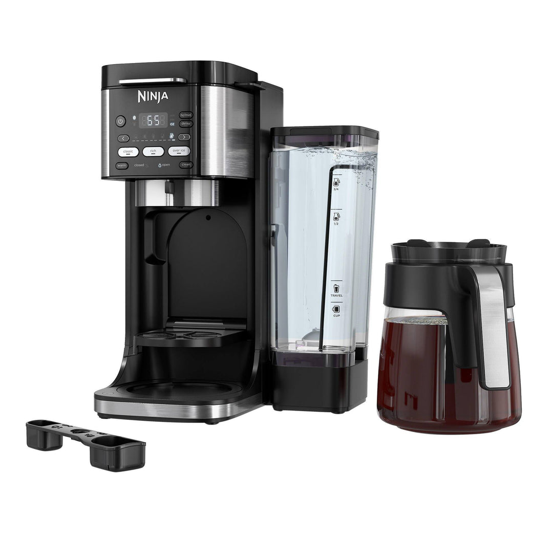 Ninja - Refurbished DualBrew XL Hot & Iced Coffee Maker, Single-Serve, Compatible with K-Cups & 14-Cup Drip Coffee Maker - Black/Stainless Steel_0