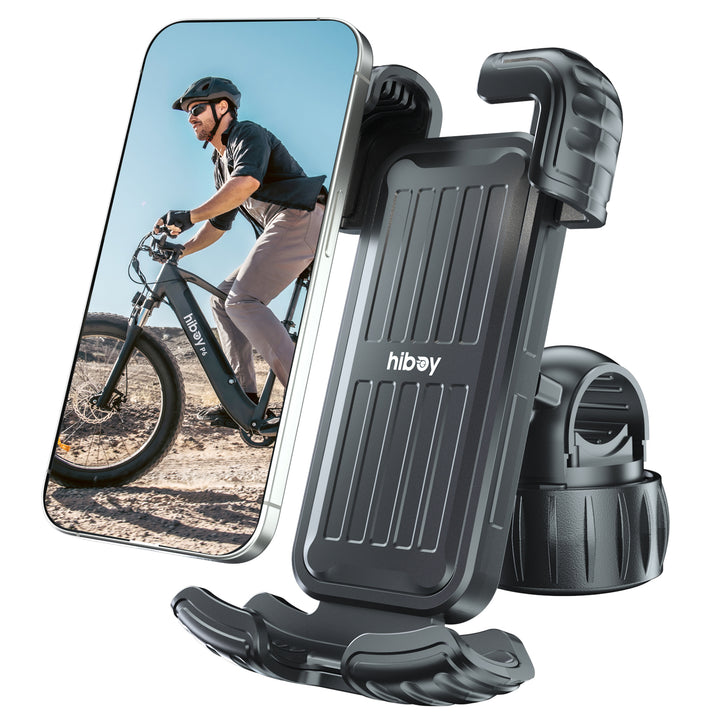 HiBoy - Bike Phone Holder, 360° Rotation Adjustable Motorcycle Phone Mount - Black_6