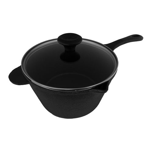 3qt Pre-Seasoned Cast Iron Saucepan w/ Lid_0