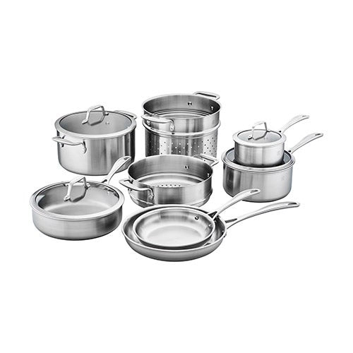 Spirit 3-Ply 12pc Stainless Steel Cookware Set_0