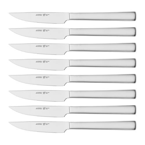 8pc Steak Knife Set Polished Stainless Steel_0