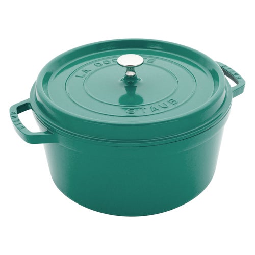 7qt Cast Iron Round Dutch Oven, Turquoise_0