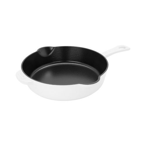 8.5" Cast Iron Traditional Deep Skillet, White_0