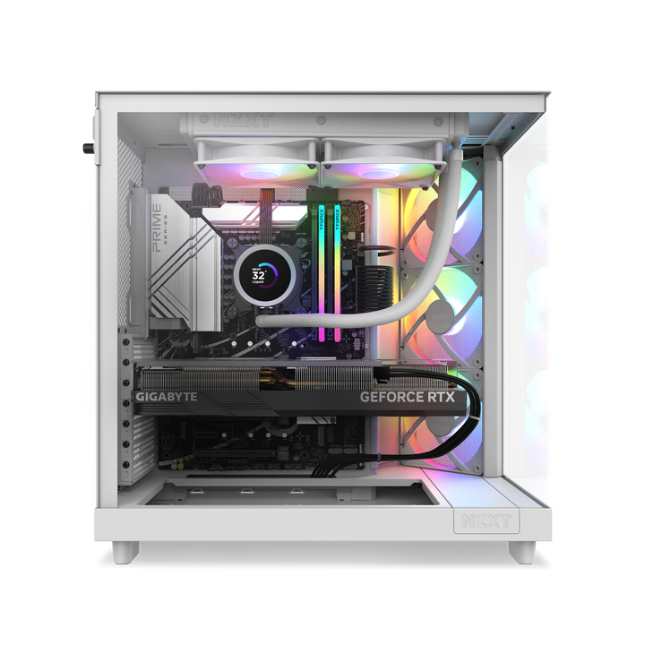 NZXT Player: Two Gaming Desktop - Intel Core i7-14700KF - 32GB RAM - NVIDIA GeForce RTX 4070 Ti Super - 1TB NVMe SSC - White_2