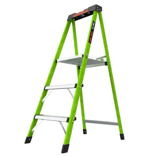 ULTRA 3-Step Fiberglass Ladder - ANSI Type IA 300lb Capacity_0