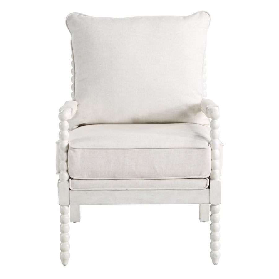 OSP Home Furnishings - Kaylee Spindle Chair - White Linen_0