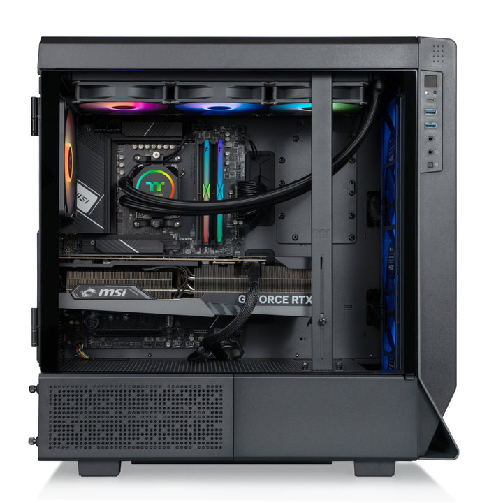 Thermaltake - LCGS Apollo i480S Gaming Desktop Intel Core i9-14900KF- 32GB DDR5 RAM, NVIDIA GeForce RTX4080 Super, 2TB NVMe M.2 - Black_6