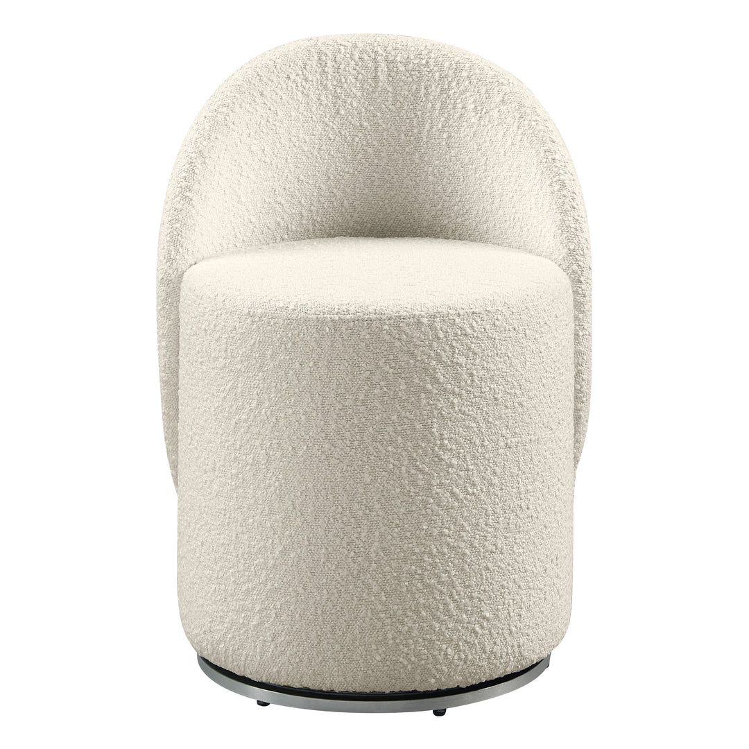 OSP Home Furnishings - Lystra Swivel Vanity Chair - Textured Cream_0