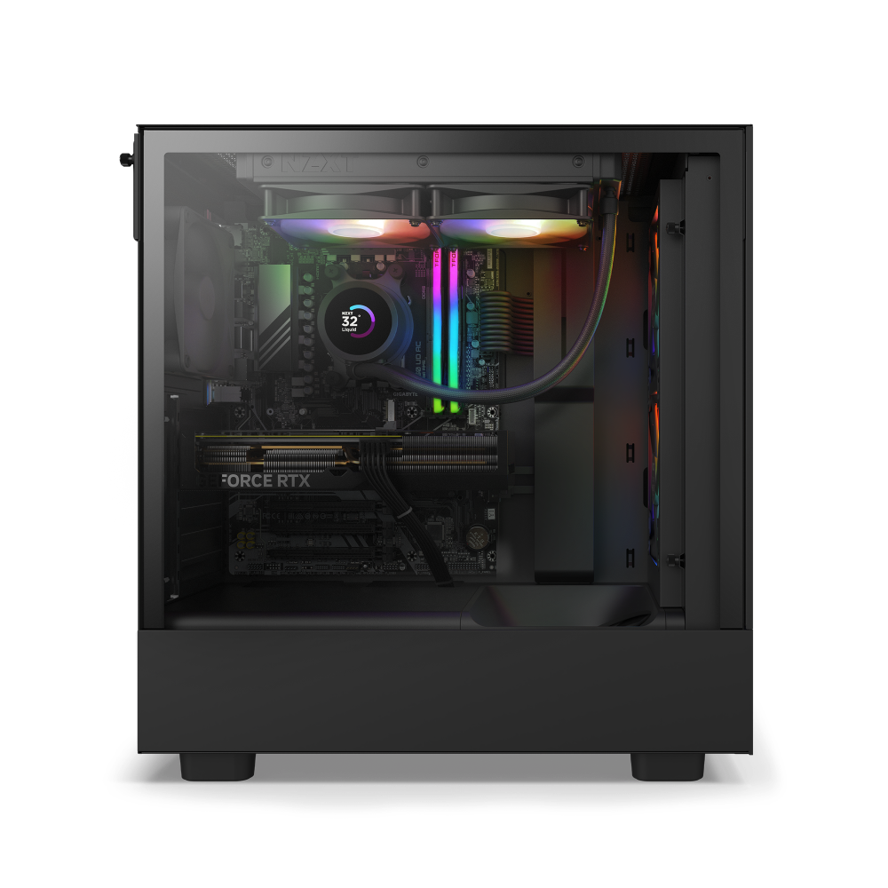 NZXT Player: Two Gaming Desktop - AMD Ryzen 7 7700X - 32GB RAM NVIDIA - GeForce RTX 4070 Super - 1TB NVMe SSD - Black_2