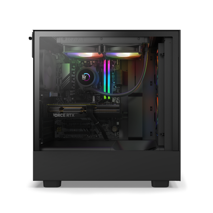 NZXT Player: Two Gaming Desktop - AMD Ryzen 7 7700X - 32GB RAM NVIDIA - GeForce RTX 4070 Super - 1TB NVMe SSD - Black_2