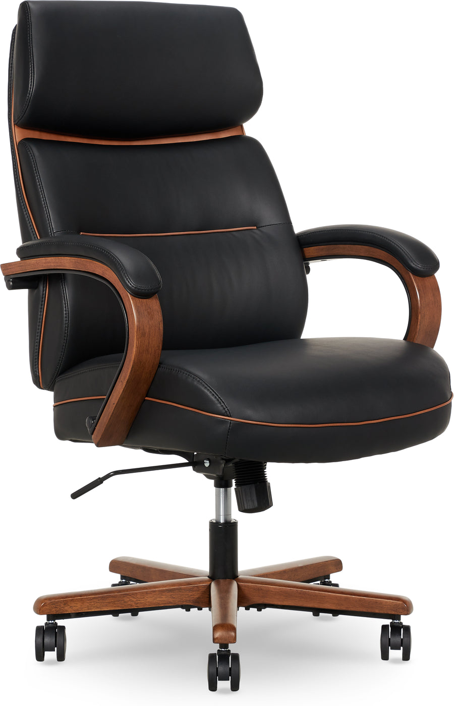 Finch Neo Two Retro-Modern Mid-Back Office Chair - Black_0