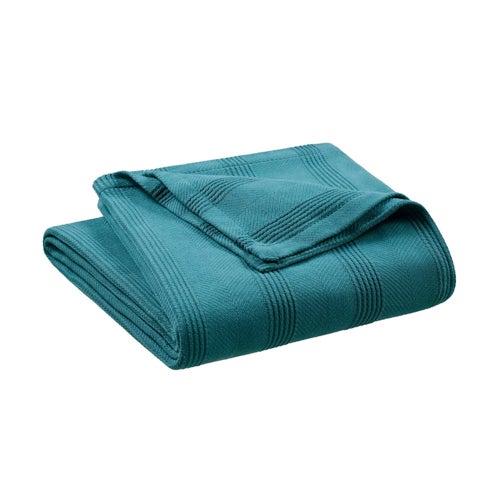 Cotton Blanket - King Pacific Blue_0