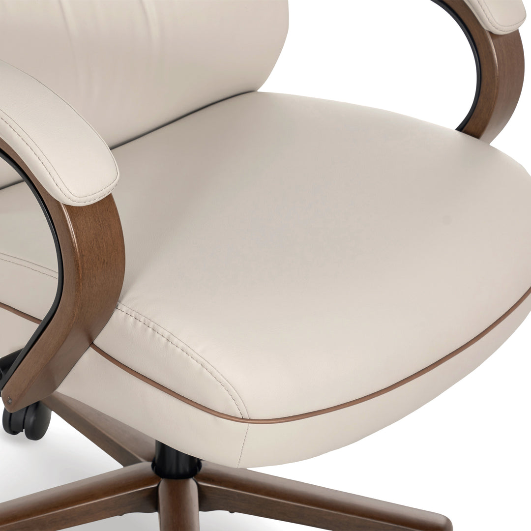 Finch Neo Two Retro-Modern Mid-Back Office Chair - Cream_6