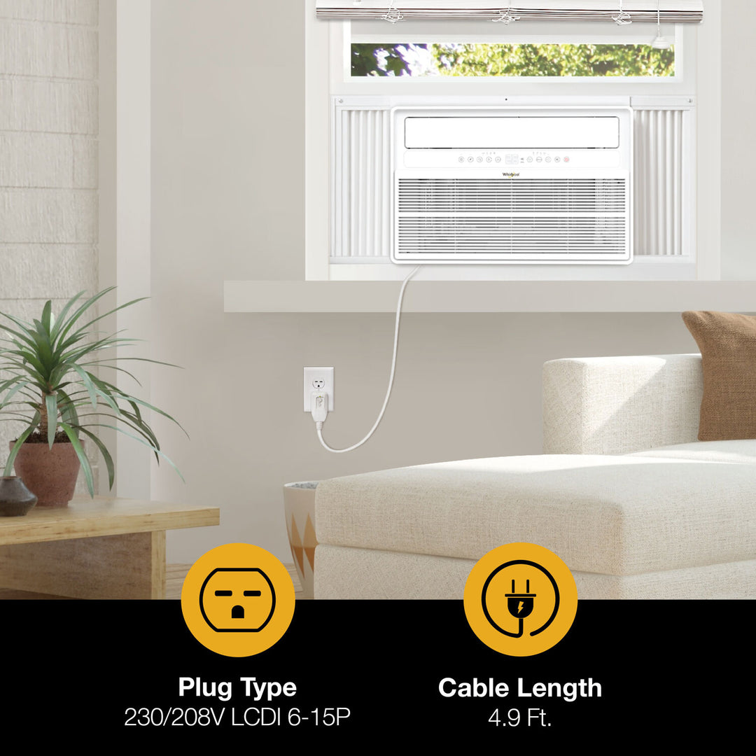 Whirlpool - 18,000 BTU 230V Window Mounted Inverter Air Conditioner with Remote Control - White_6