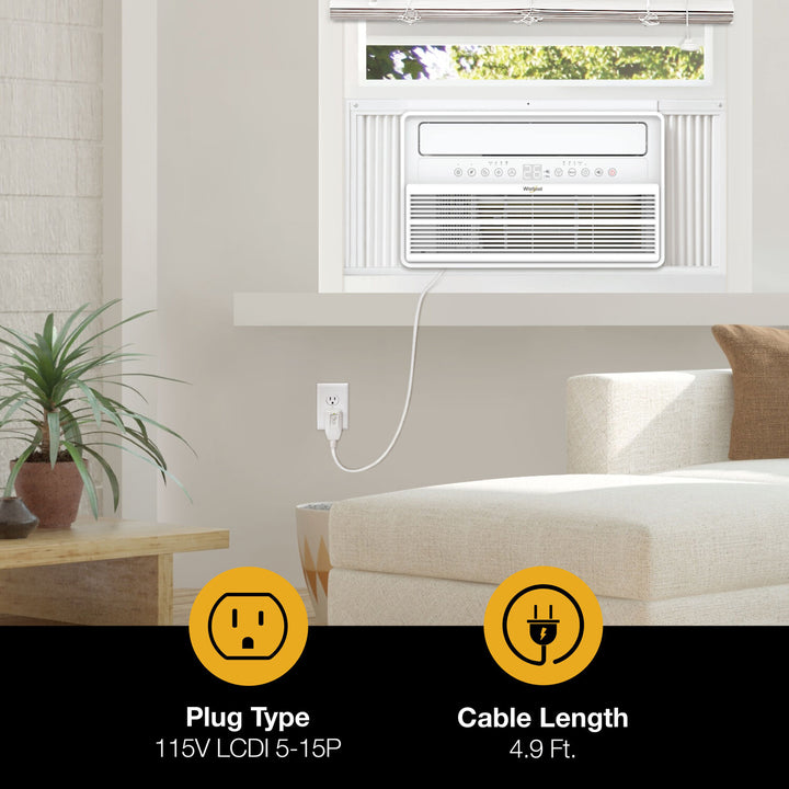 Whirlpool - 10,000 BTU Window Mounted Inverter Air Conditioner with Remote Control - White_6