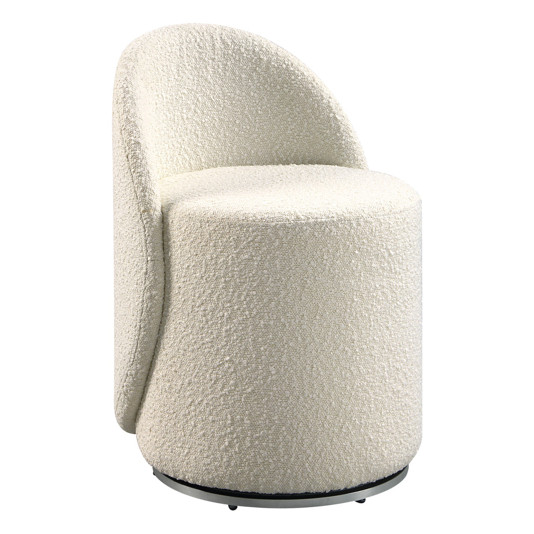 OSP Home Furnishings - Lystra Swivel Vanity Chair - Textured Cream_1