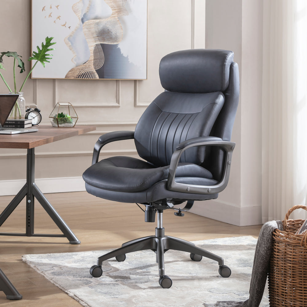 La-Z-Boy - Calix Big and Tall Executive Chair with TrueWellness Technology Office Chair - Slate_1