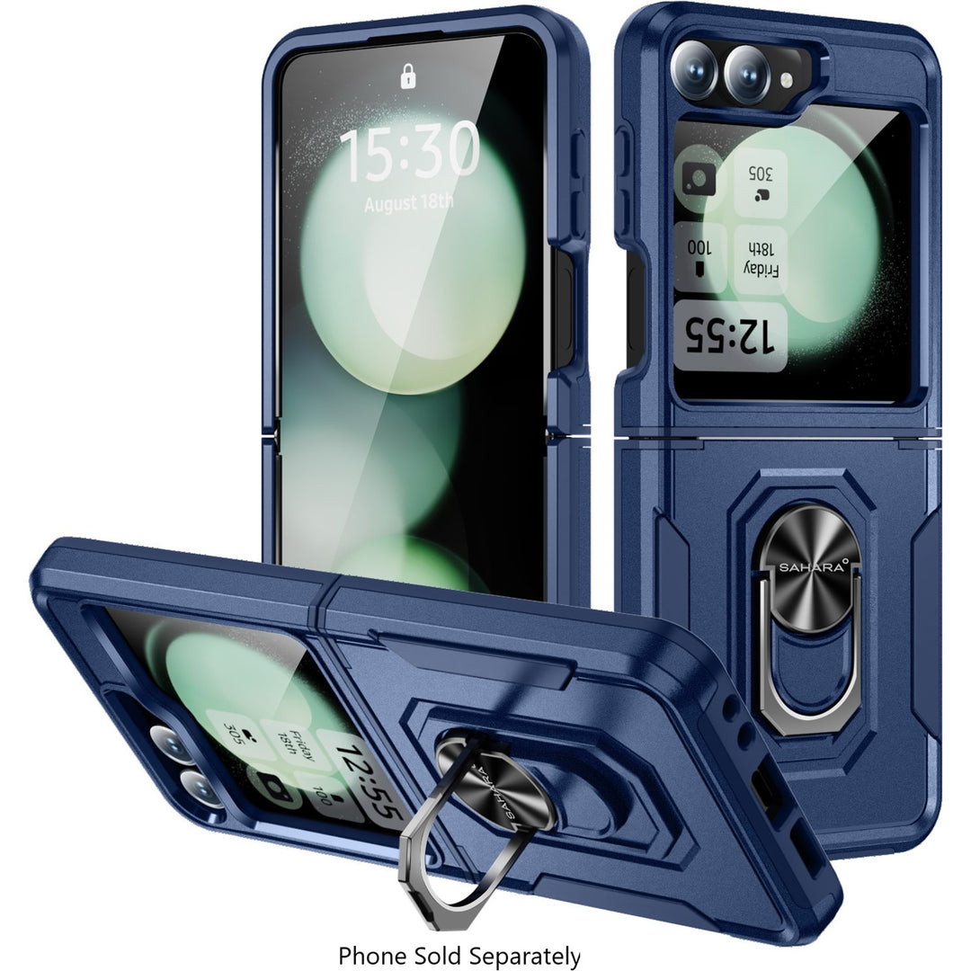 SaharaCase - Raider Series Kickstand Case for Samsung Galaxy Z Flip6 - Desert Blue_1