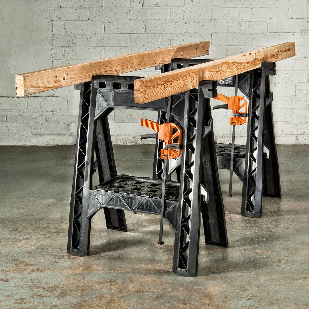 WORX - Clamping Sawhorses with Bar Clamps_3