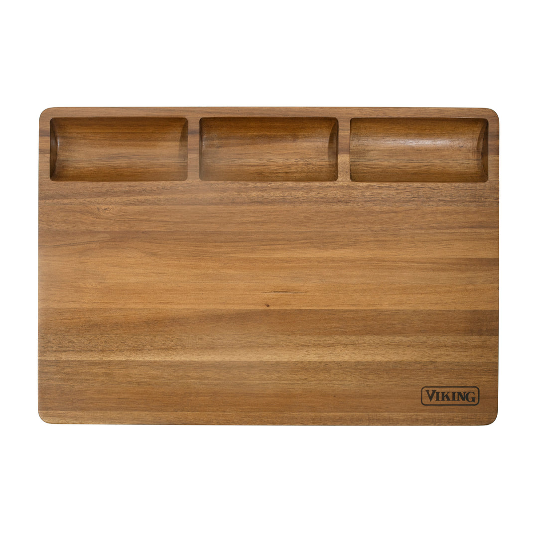 Viking Acacia 20-inch Reversible Butcher Block Prep/Carving Board - Wood_0