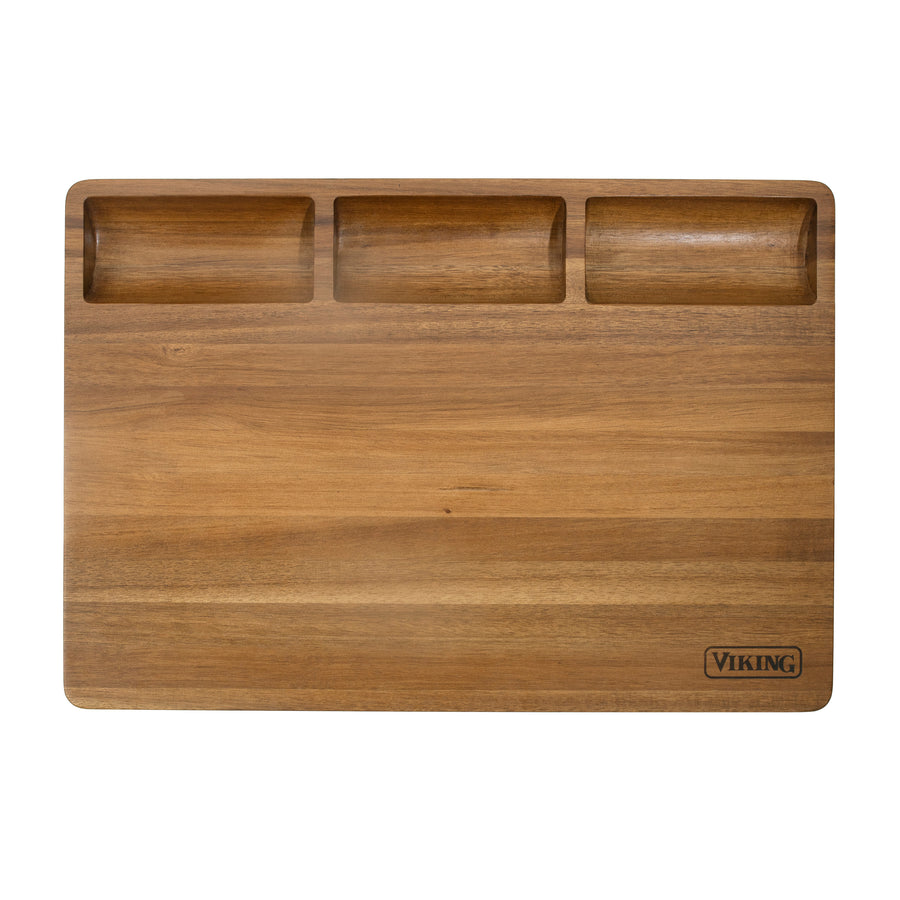 Viking Acacia 20-inch Reversible Butcher Block Prep/Carving Board - Wood_0