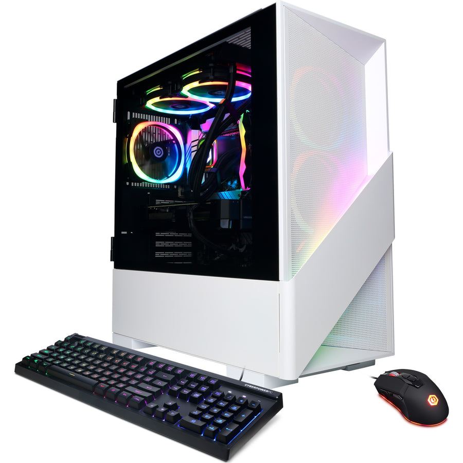 CyberPowerPC - Gamer Supreme Gaming Desktop - AMD Ryzen 7 9700X - 16GB Memory - NVIDIA GeForce RTX 4060 Ti 16GB - 2TB SSD - White_0