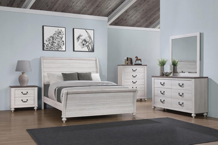 Stillwood Sleigh 4 Piece King Bedroom Set with Free Lamp and 5 Year Warranty