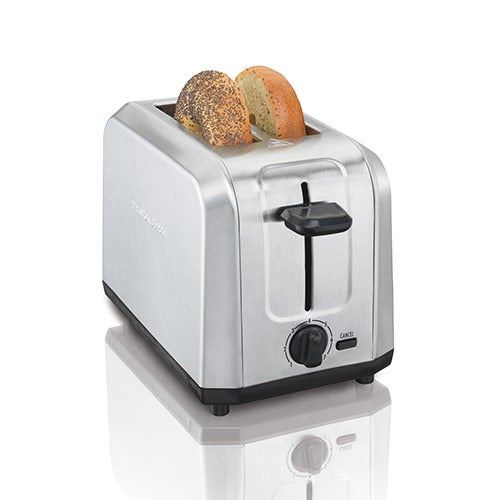 Brushed Stainless Steel 2-Slice Toaster w/ Extra Wide Slots_0