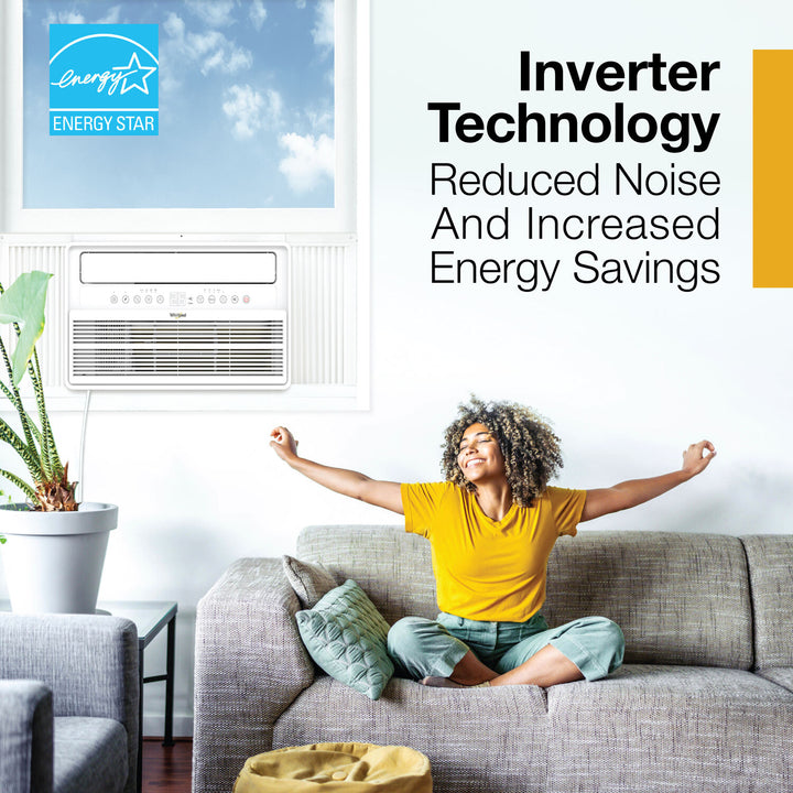 Whirlpool - 8,000 BTU Window Mounted Inverter Air Conditioner with Remote Control - White_4