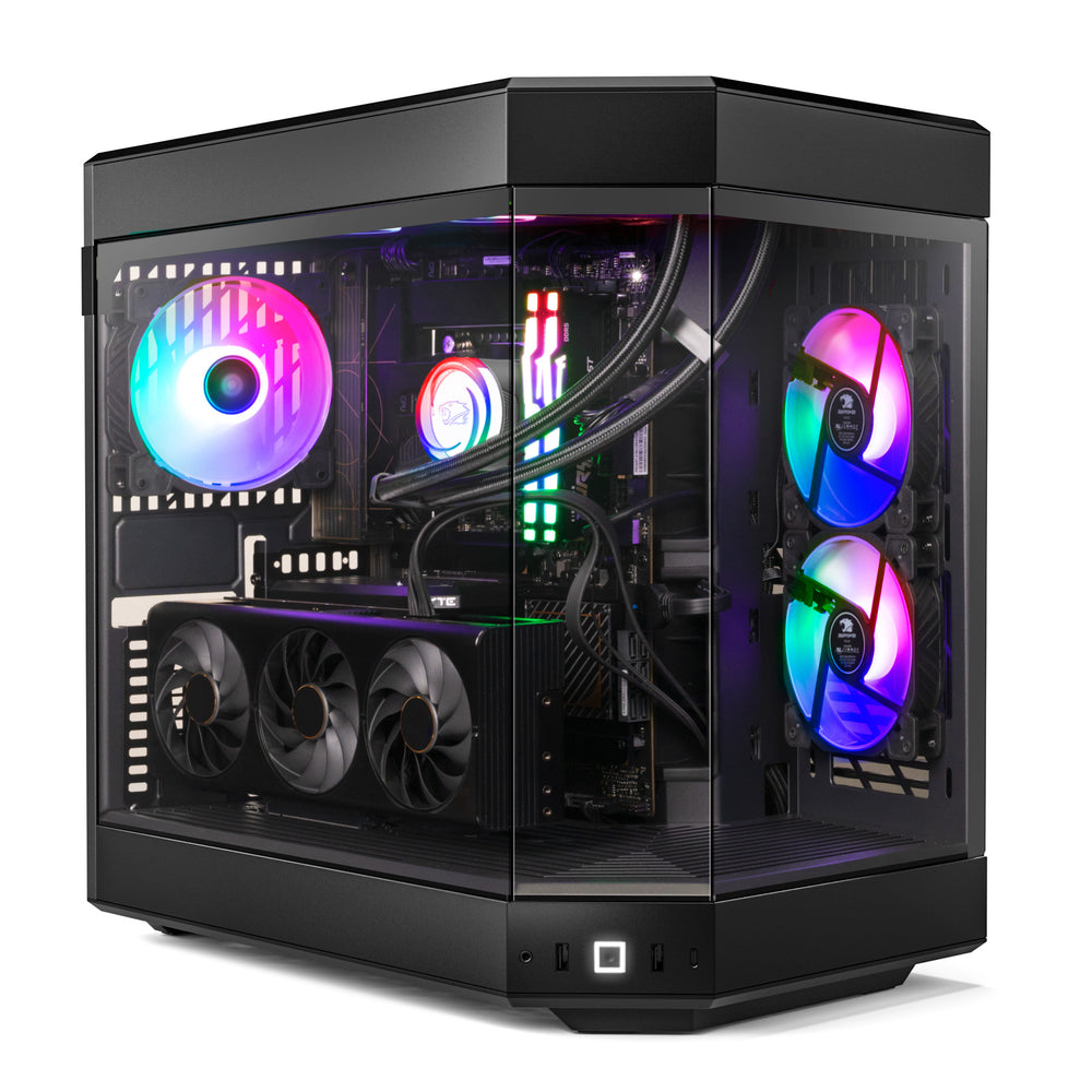 iBUYPOWER - Y60 Gaming Desktop PC - Intel Core i9 14900F- NVIDIA GeForce RTX 4060 Ti 8GB- 32GB DDR5 RGB RAM - 1TB NVMe - Black_1