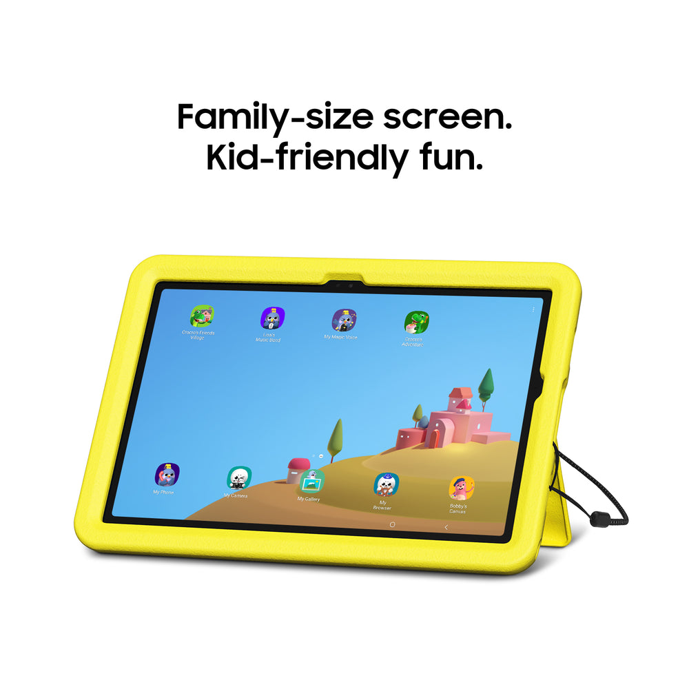 Samsung - Galaxy Tab A9+ Kids Edition 11" 64GB with Puffy Cover - Wi-Fi - Yellow_1