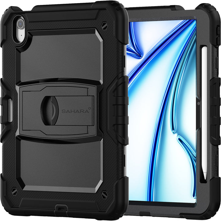 SaharaCase - Raider Series Heavy-Duty Case for Apple iPad Air (M2) 11" 2024 - Scorpion Black_0