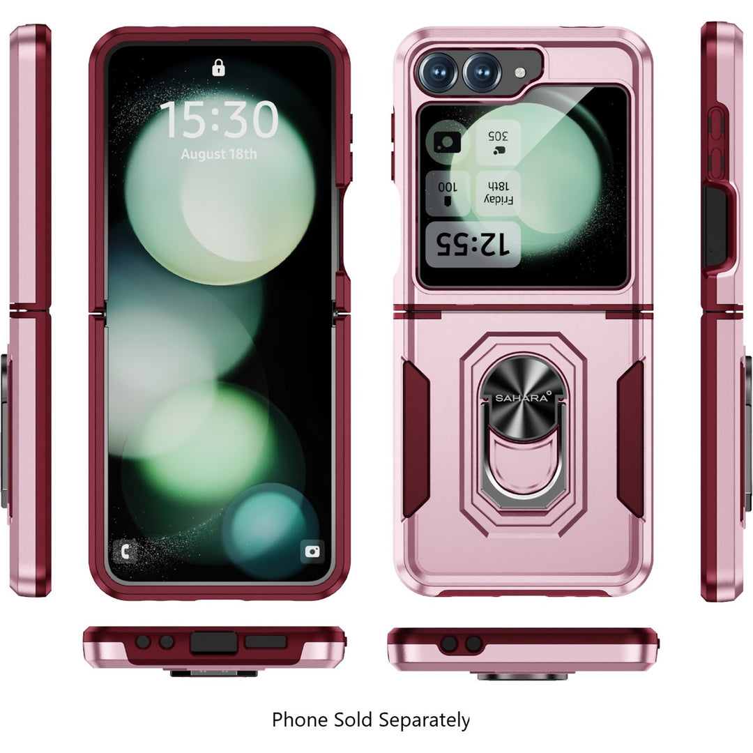 SaharaCase - Raider Series Kickstand Case for Samsung Galaxy Z Flip6 - Desert Rose_3