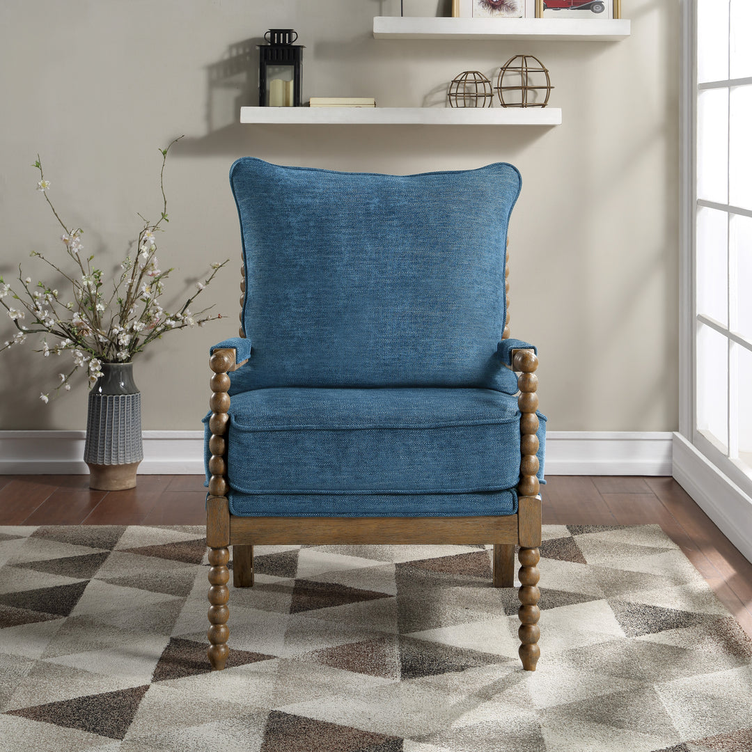 OSP Home Furnishings - Fletcher Spindle Chair - Navy_4