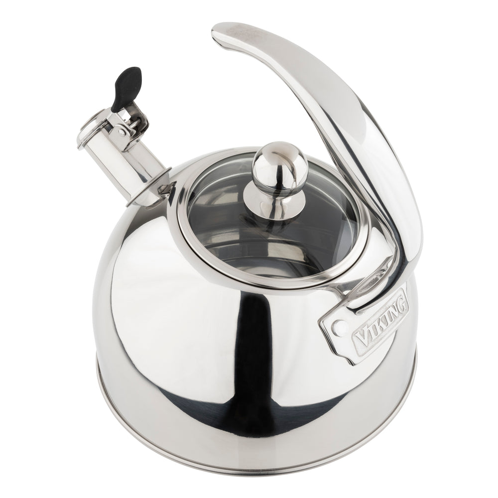Viking 2.6 Quart Whistling Tea Kettle with 3-Ply Base, Stainless Steel - Stainless Steel_1