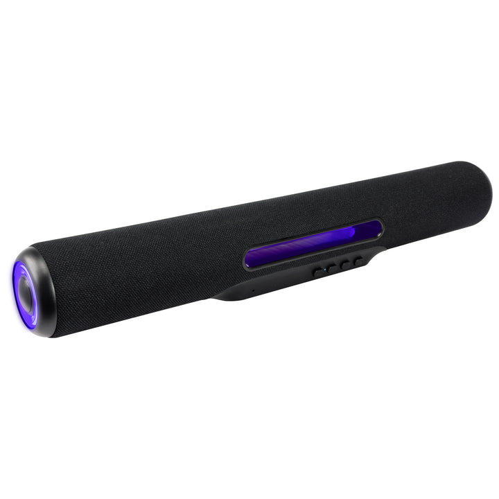 iLive 18-inch Portable Wireless Multimedia Soundbar Speaker with LED Lights - Black_1