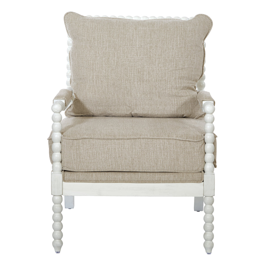 OSP Home Furnishings - Kaylee Spindle Chair - Beige Linen_0