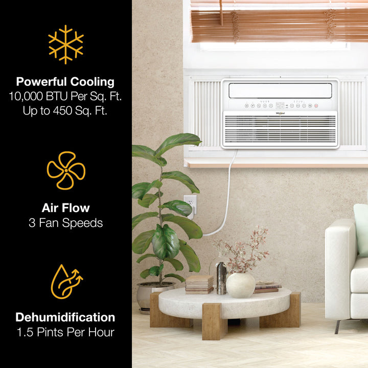 Whirlpool - 10,000 BTU Window Mounted Inverter Air Conditioner with Remote Control - White_2