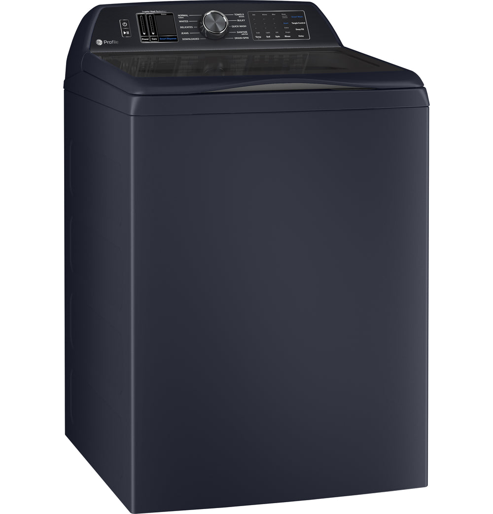 GE Profile - 5.3 Cu. Ft. High-Efficiency Smart Top Load Washer with Adaptive SmartDispense - Sapphire Blue_1