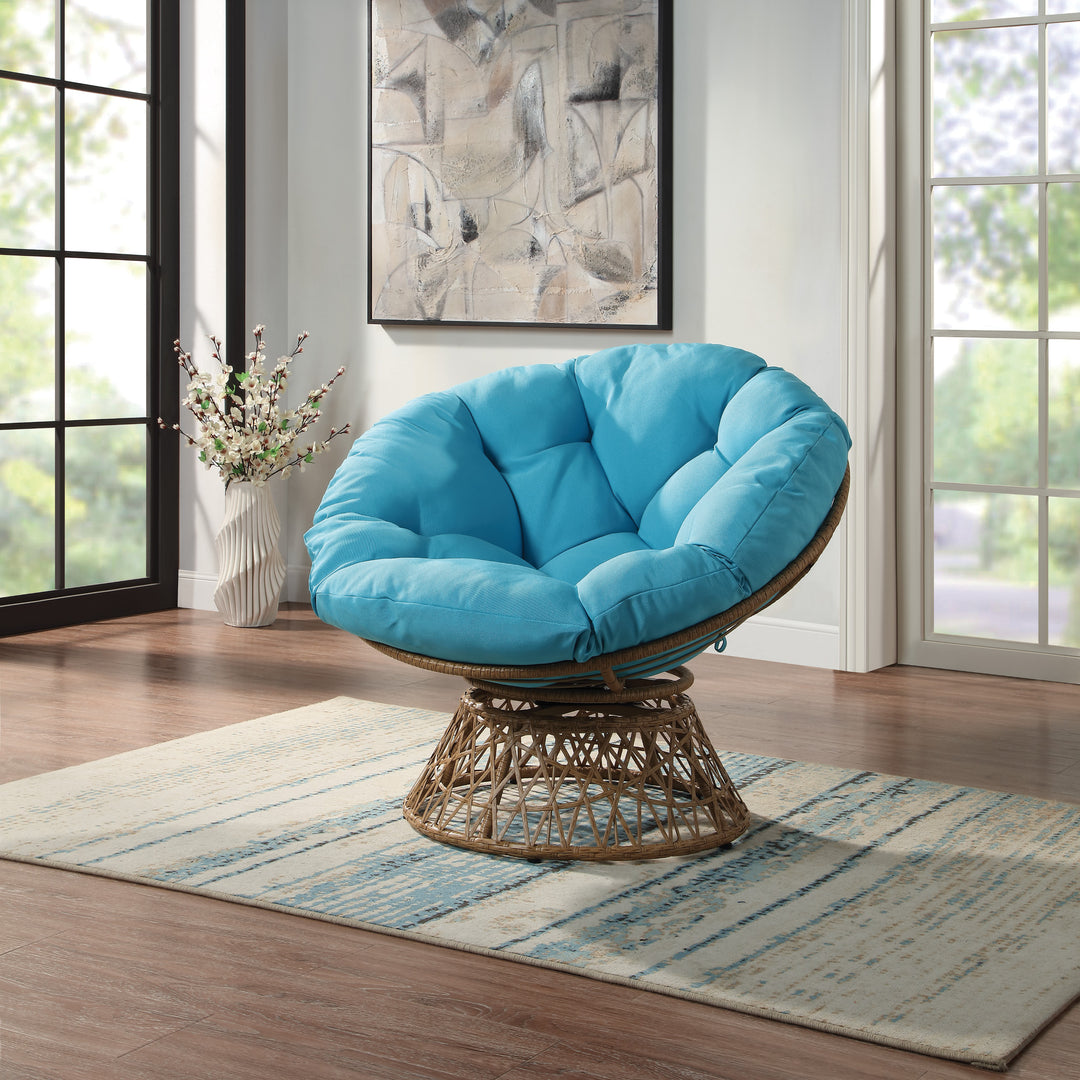 OSP Home Furnishings - Papasan Chair - Blue_5