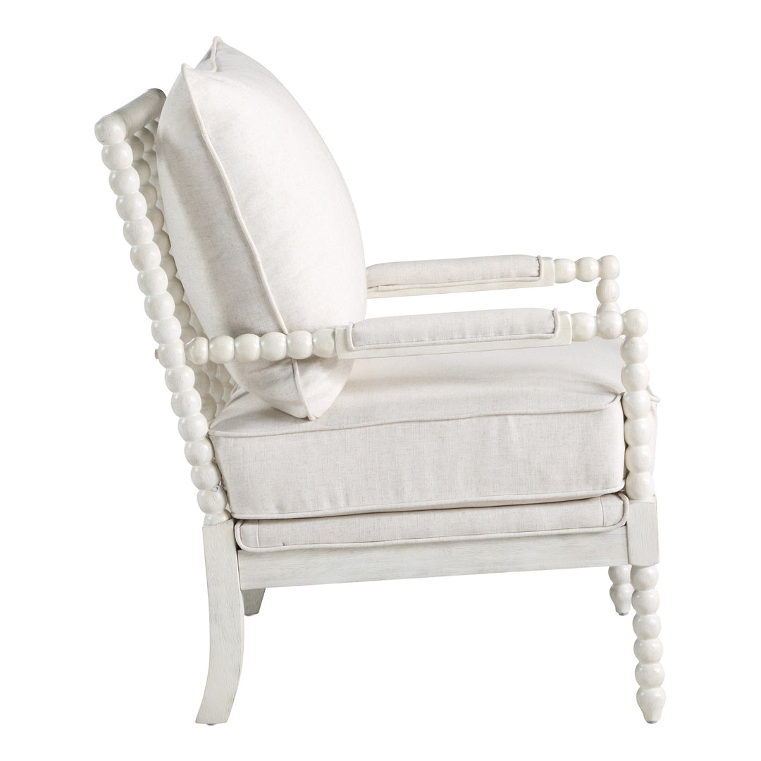 OSP Home Furnishings - Kaylee Spindle Chair - White Linen_2