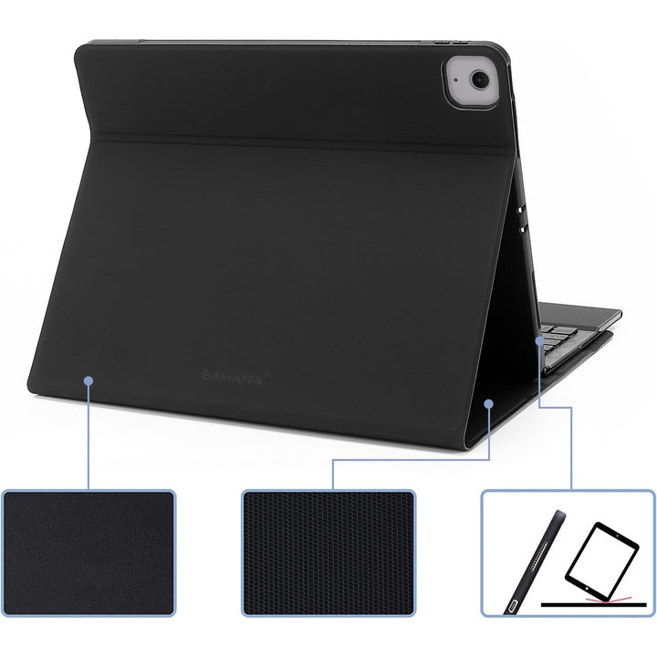 SaharaCase - Navigate Series Keyboard Case with Track Pad for Apple iPad Air (M2) 13" 2024 - Black_2