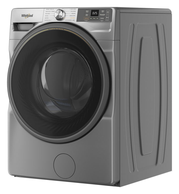 Whirlpool - 4.5 Cu. Ft. High Efficiency Smart Front Load Washer with FreshFlow Vent System - Radiant Silver_2