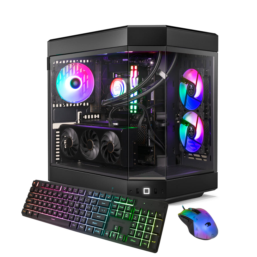 iBUYPOWER - Y60 Gaming Desktop PC - Intel Core i9 13900KF- NVIDIA GeForce RTX 4070 12GB- 32GB DDR5 RGB RAM - 1TB NVMe - Black_0